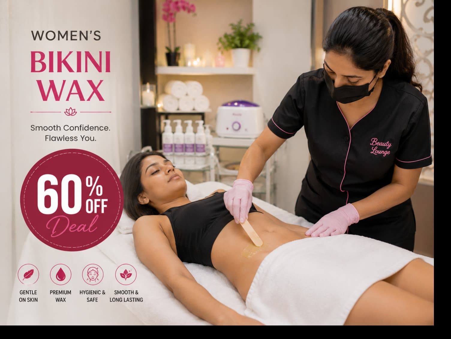 Women’s Bikini Wax | 60% OFF Deal