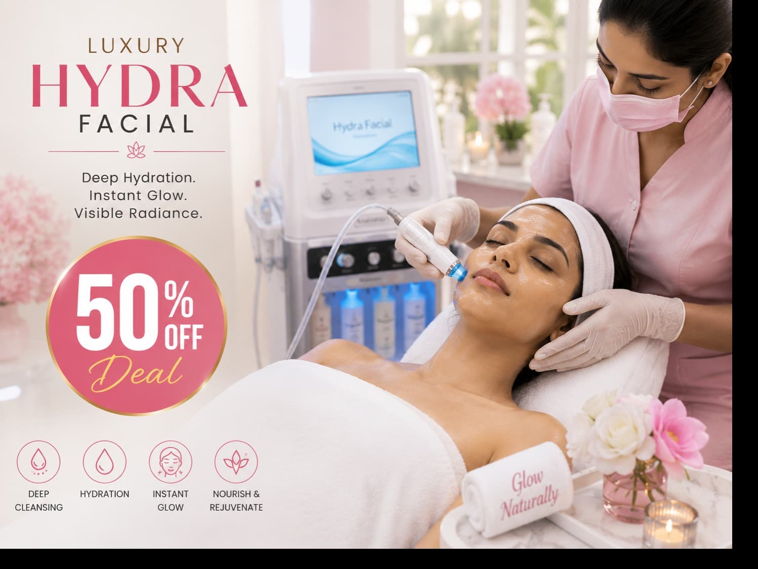 Luxury Hydra Facial | 50% OFF Deal