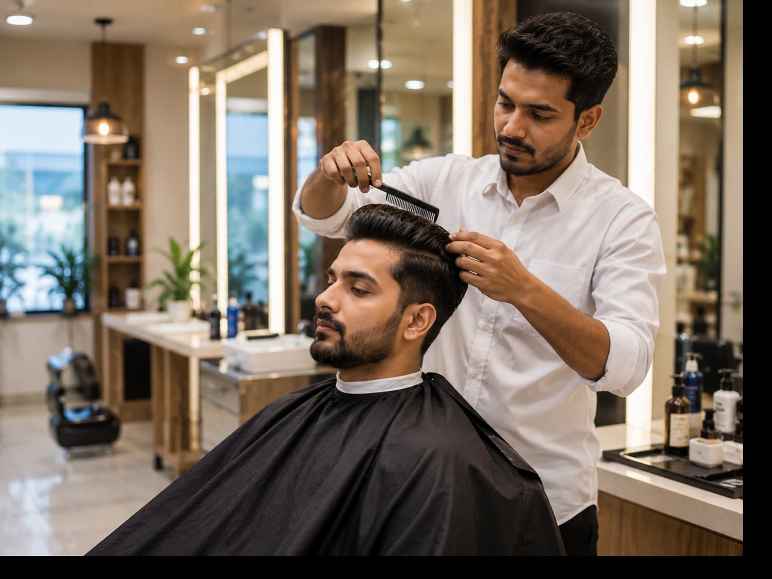Advance Haircut + Hair Wash + Beard Trim + De-Tan(Face + Neck + Back Neck) — 56% OFF