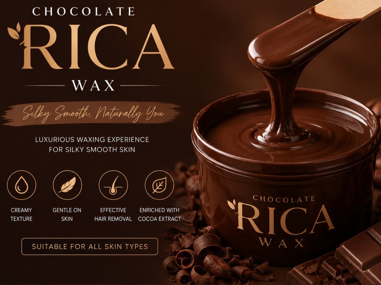 Women’s Deals - Chocolate/Rica Waxing (Full Arms + Half Legs + Underarms) + Threading (Eyebrows) — 53% OFF