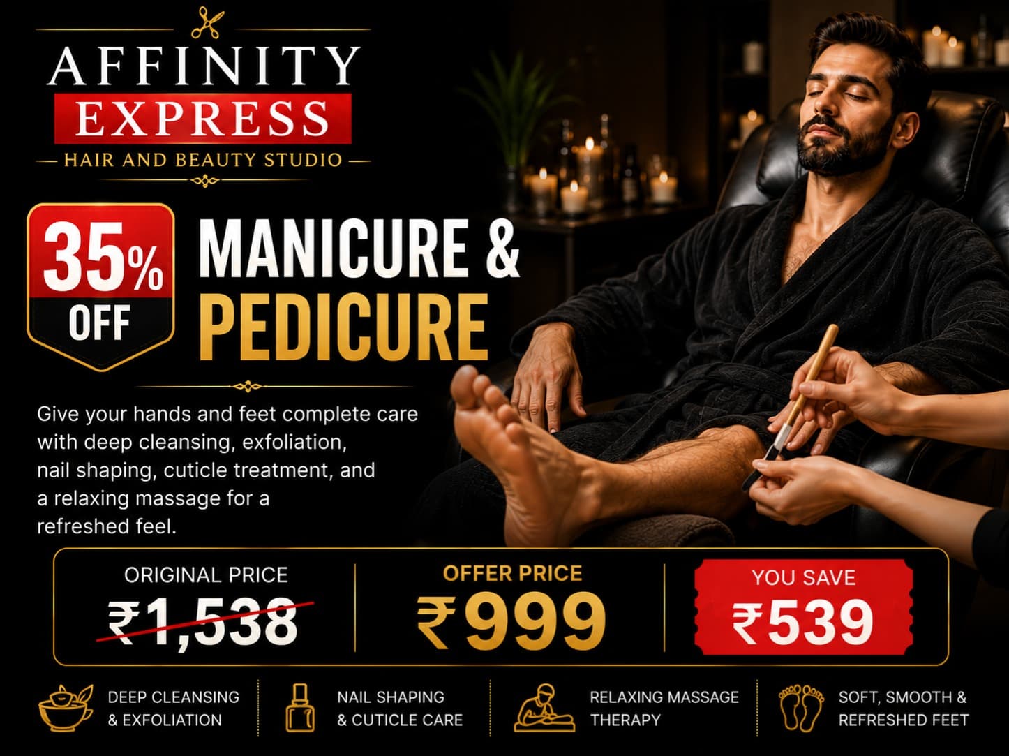 Manicure & Pedicure | 35% OFF | MEN’S DEALS