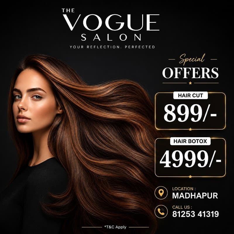 The Vogue Salon - Unisex Salon Madhapur | Hair | Skin | Beauty Services in Hyderabad 2
